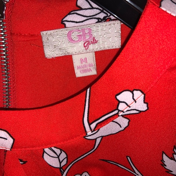 Red GB floral dress - Picture 2 of 2